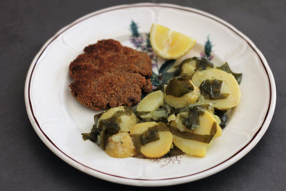 Warmer Kartoffelsalat mit Algen