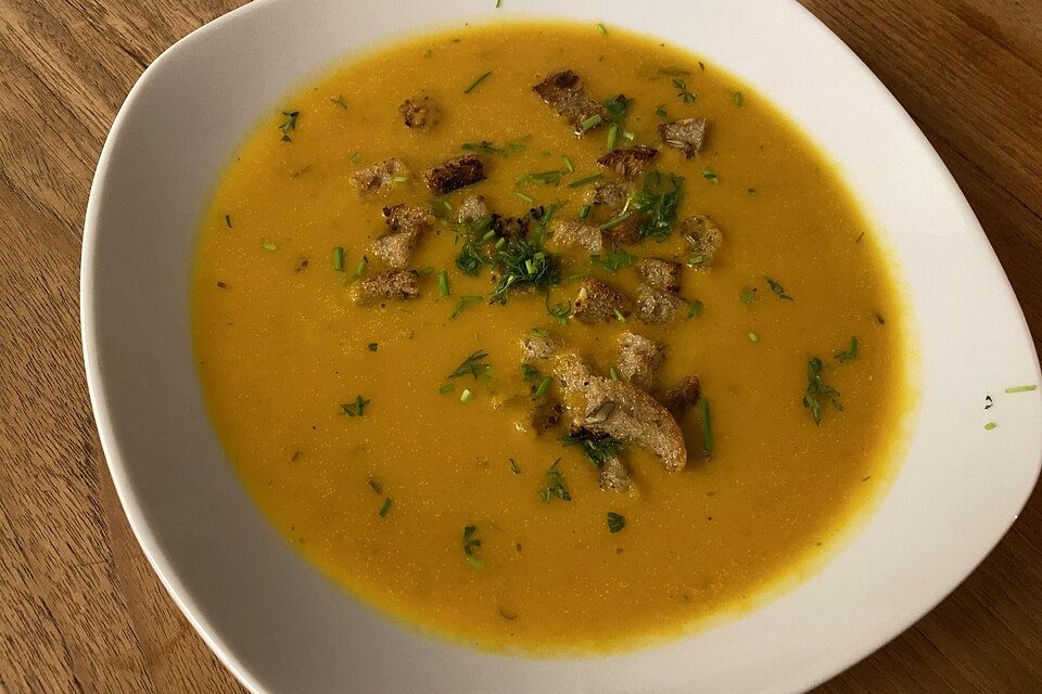 Exotische Kürbissuppe