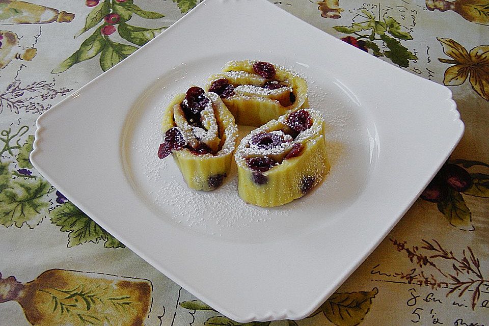 Kirschpfannkuchen aus dem  Backofen