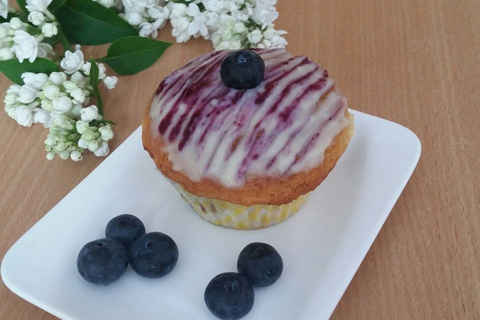 Blaubeer-Buttermilch Muffins