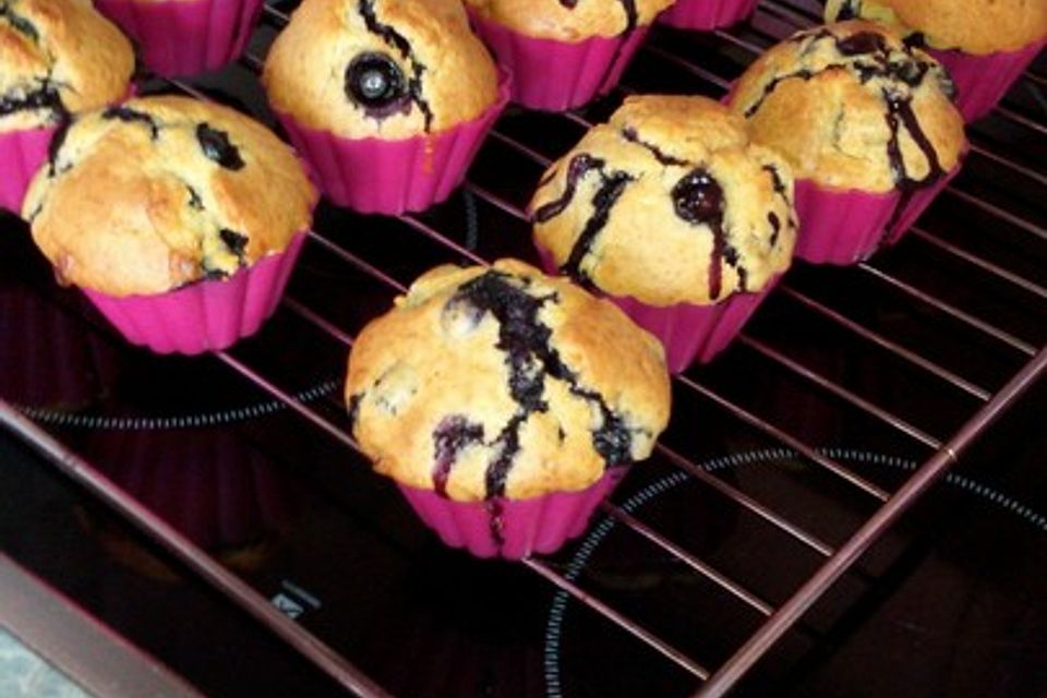 Blaubeer-Buttermilch Muffins