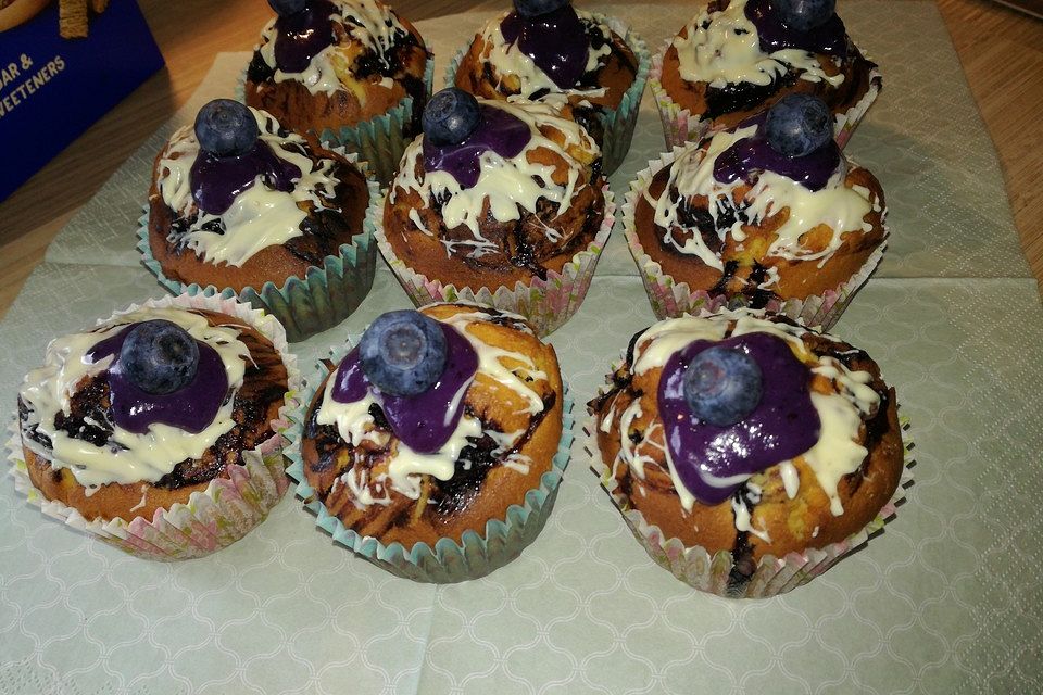 Blaubeer-Buttermilch Muffins