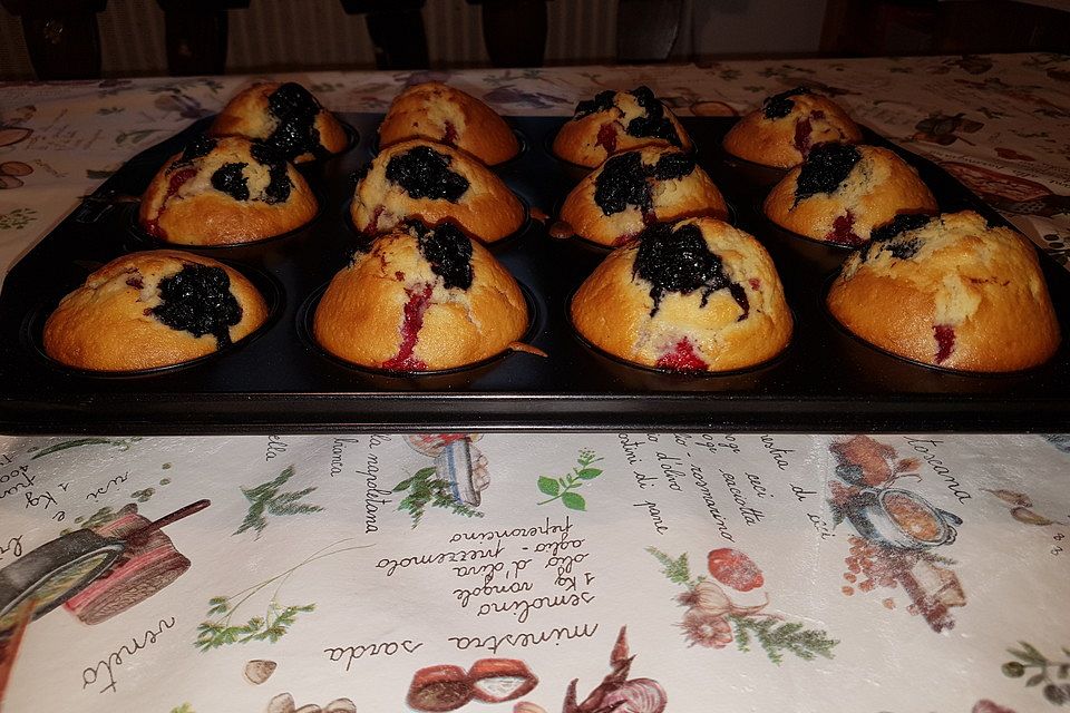 Blaubeer-Buttermilch Muffins