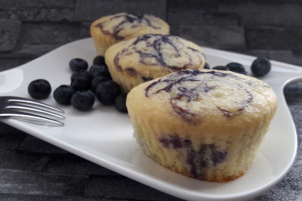 Blaubeer-Buttermilch Muffins