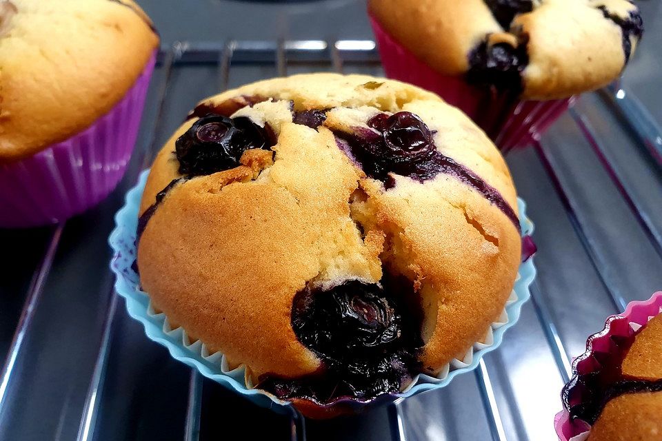 Blaubeer-Buttermilch Muffins