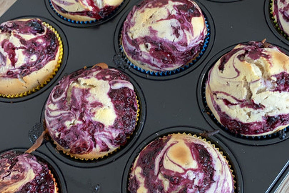 Blaubeer-Buttermilch Muffins