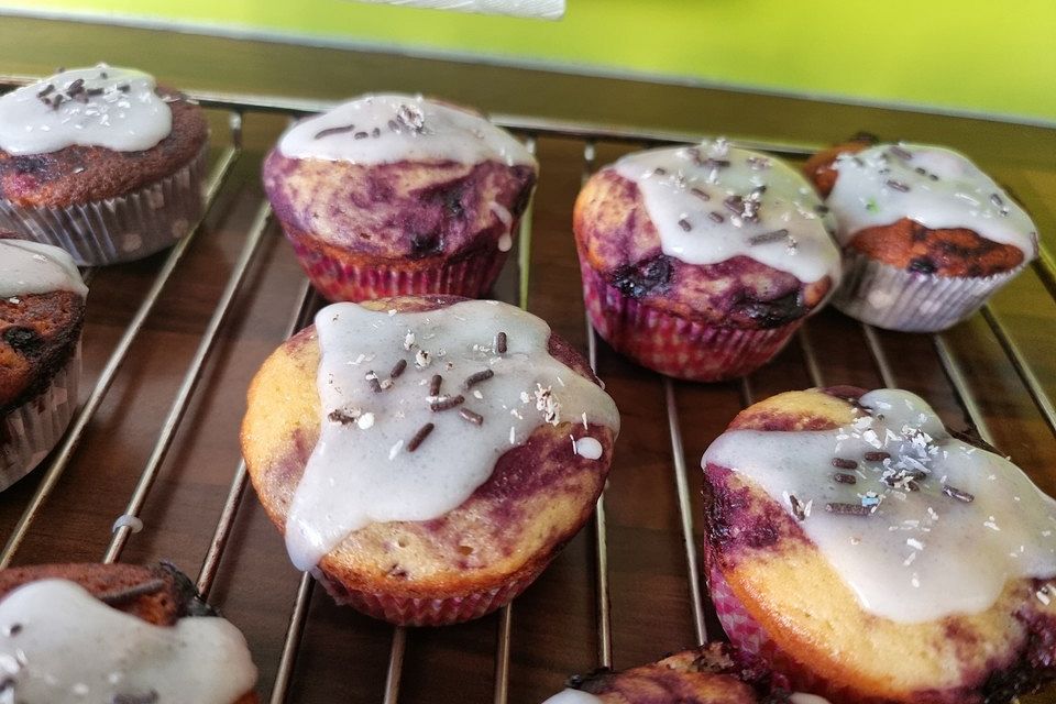 Blaubeer-Buttermilch Muffins