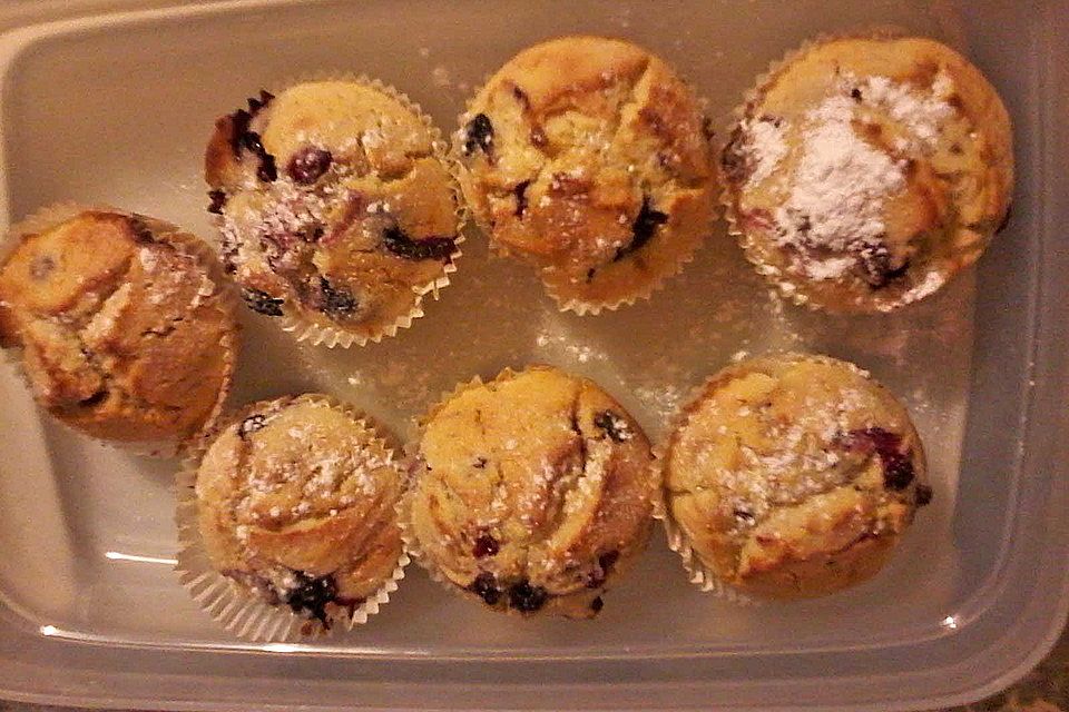 Blaubeer-Buttermilch Muffins