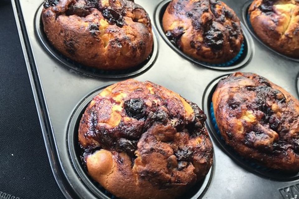 Blaubeer-Buttermilch Muffins