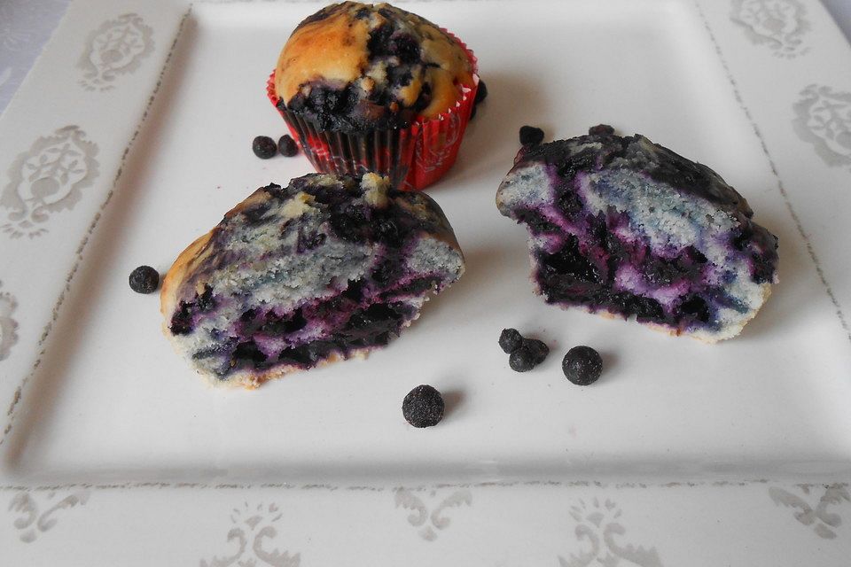 Blaubeer-Buttermilch Muffins