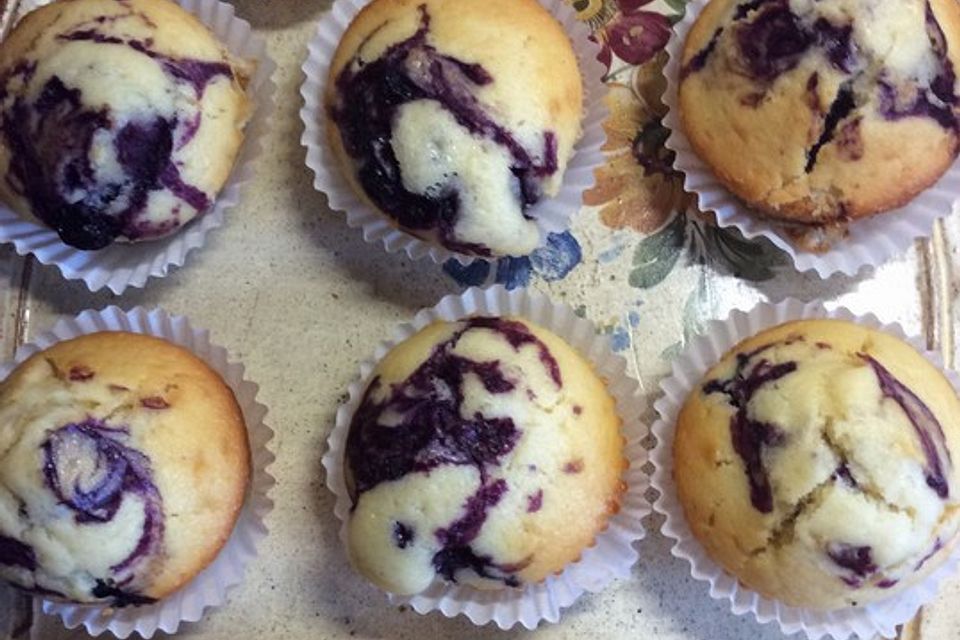 Blaubeer-Buttermilch Muffins