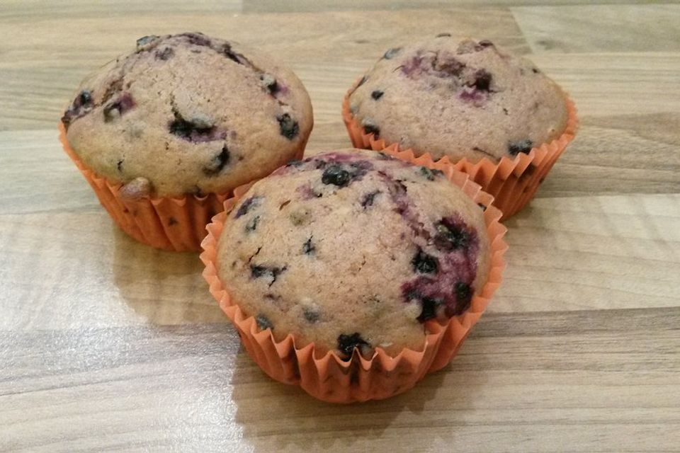 Blaubeer-Buttermilch Muffins