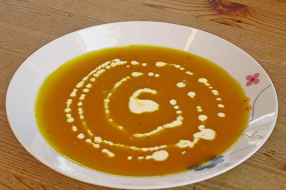 Kürbis-Ingwer-Suppe