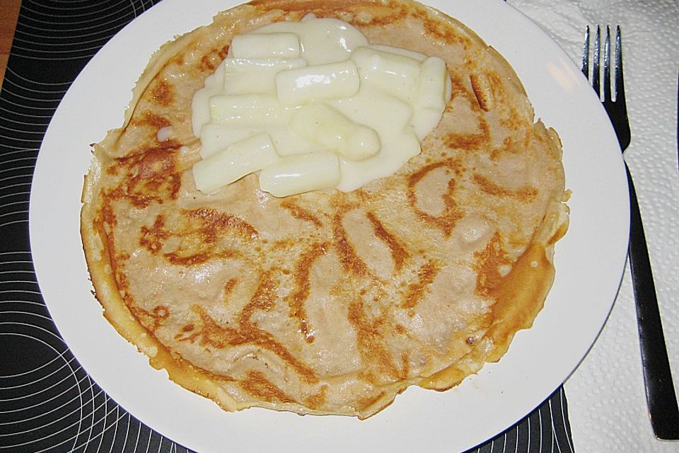 Kastanienpfannkuchen bzw. Kastaniencrêpes