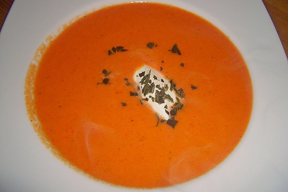 Paprikacremesuppe