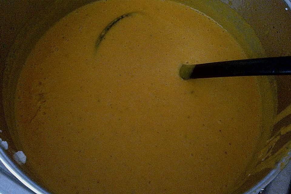 Kürbis-Ziegenkäse-Suppe