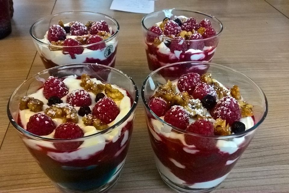 Cheesecake-Dessert im Glas