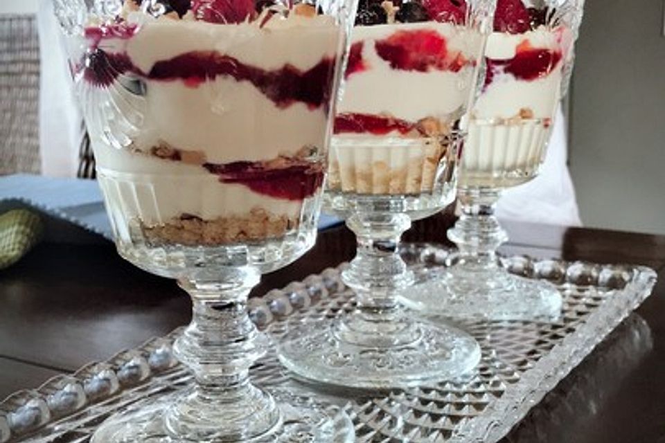 Cheesecake-Dessert im Glas