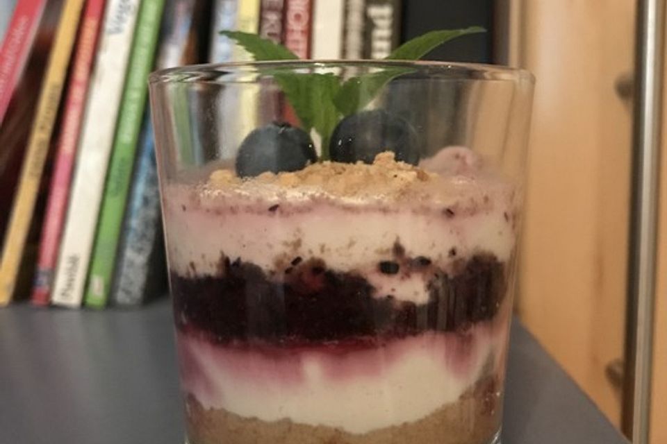 Cheesecake-Dessert im Glas