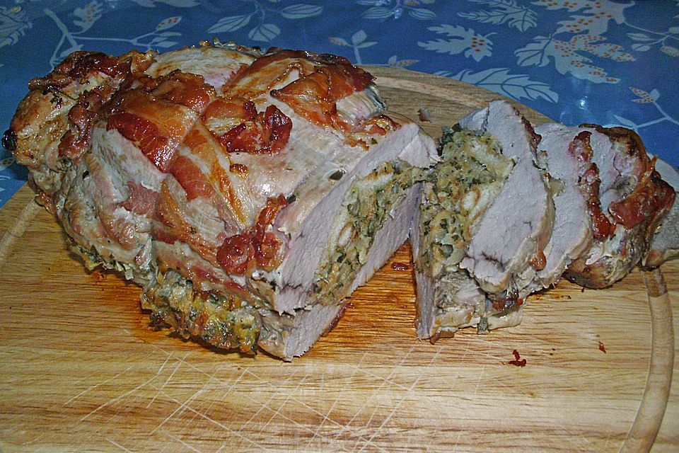 Gefülltes Schweinefilet