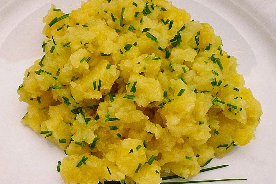 Schnittlauch-Kartoffelstampf