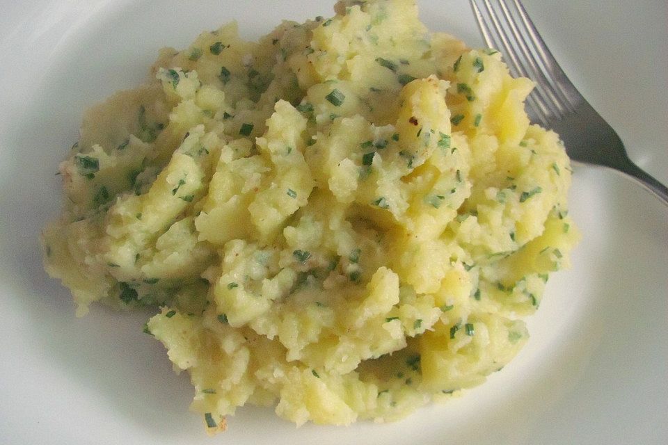 Schnittlauch-Kartoffelstampf