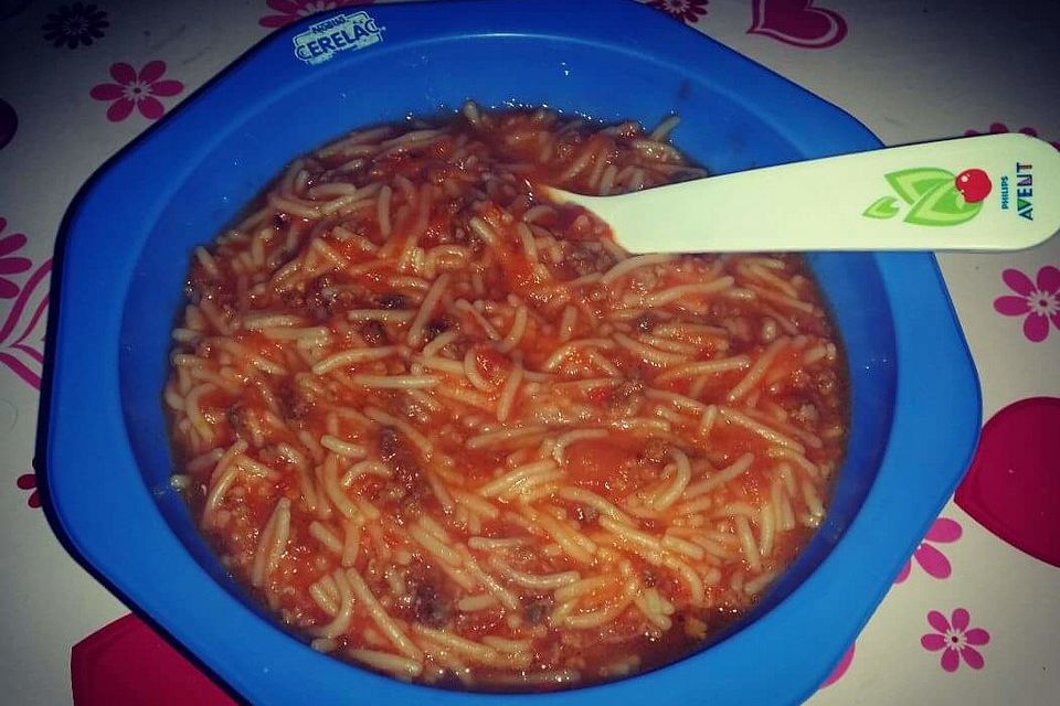 Spagetti Bolognese für Babys