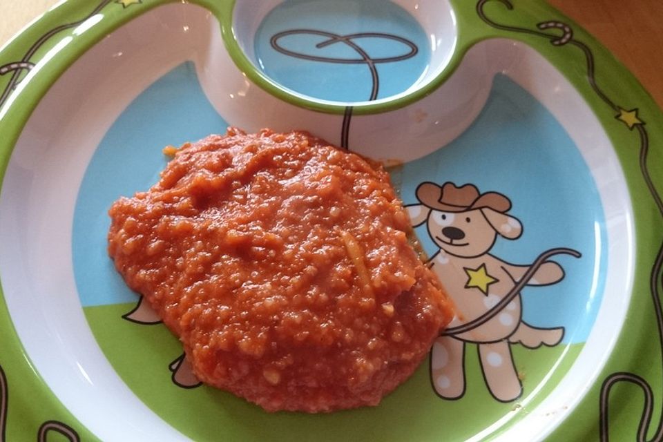 Spagetti Bolognese für Babys