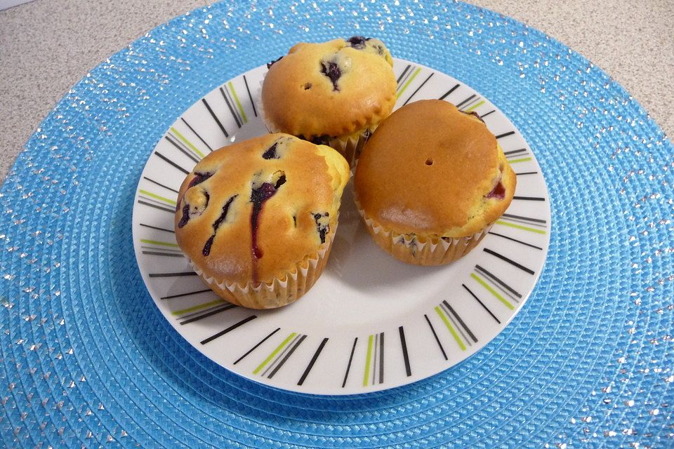 Blaubeermuffins, klassisch