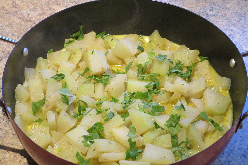 Kohlrabi in Sahnesauce