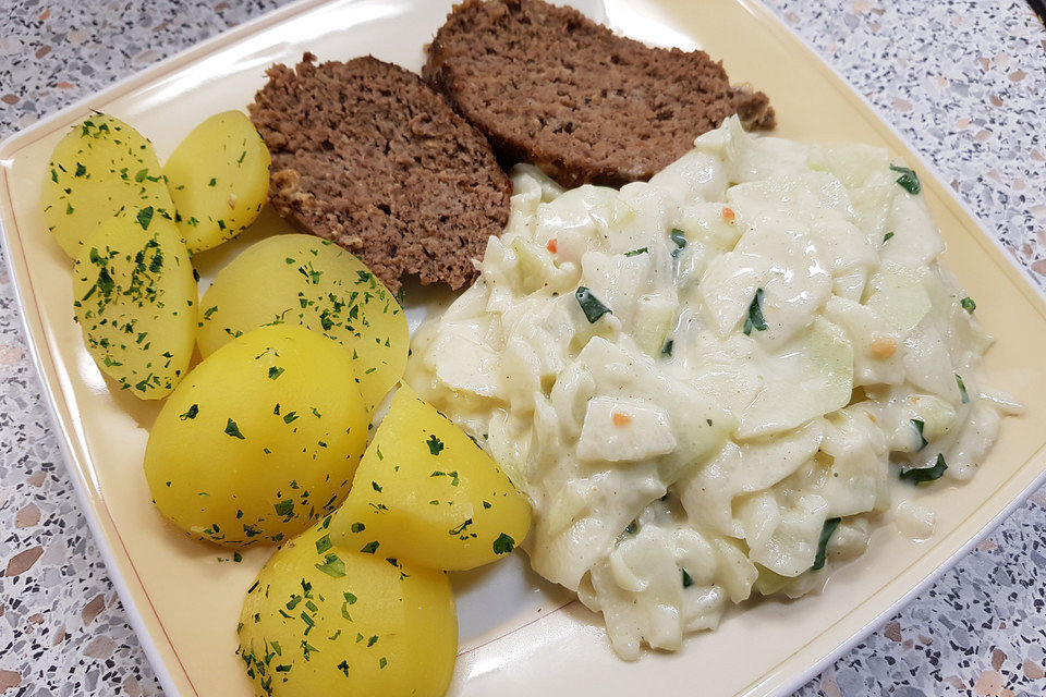 Kohlrabi in Sahnesauce