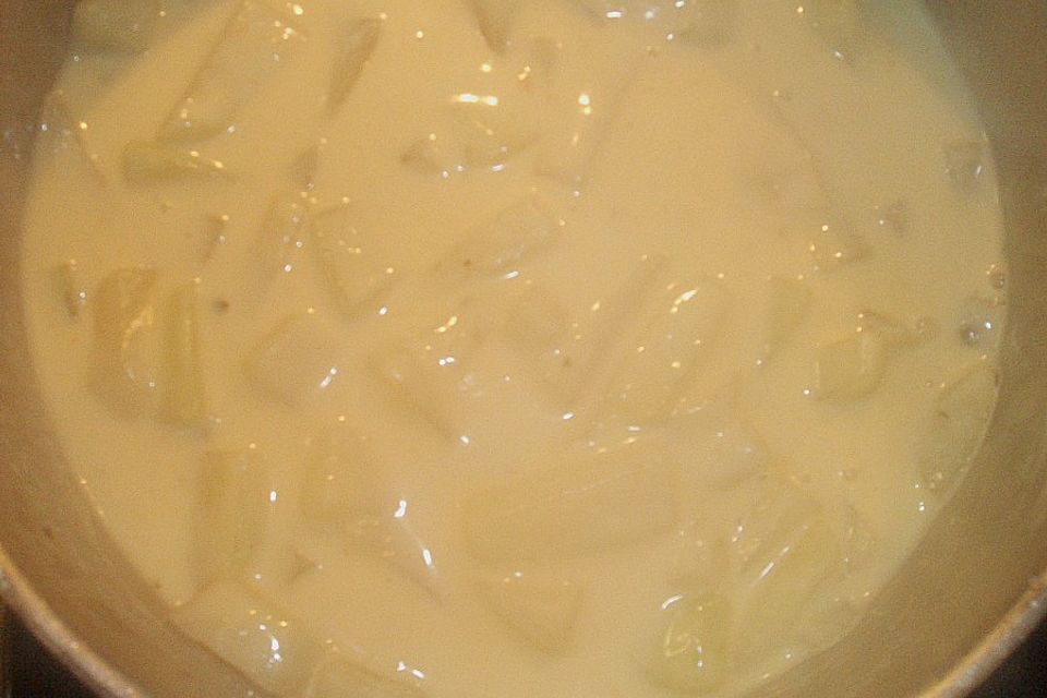 Kohlrabi in Sahnesauce