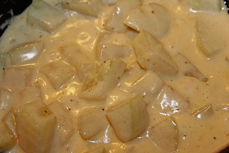 Kohlrabi in Sahnesauce