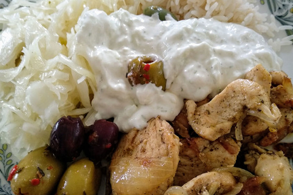 (Hähnchen)Geschnetzeltes nach Gyros Art