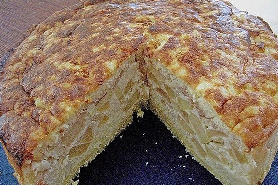 Reiskuchen mit Äpfeln