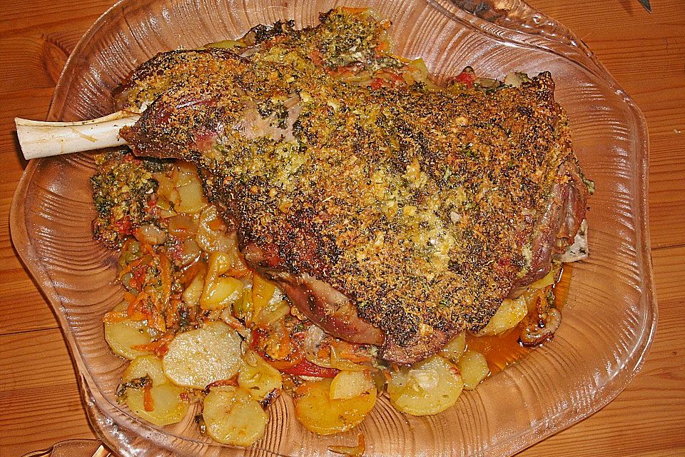 Lammbraten mit Kartoffeln