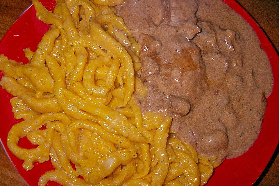 Kürbisspätzle