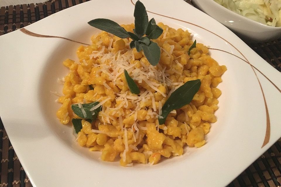 Kürbisspätzle