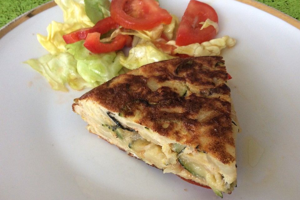 Zucchini-Kartoffel-Tortilla