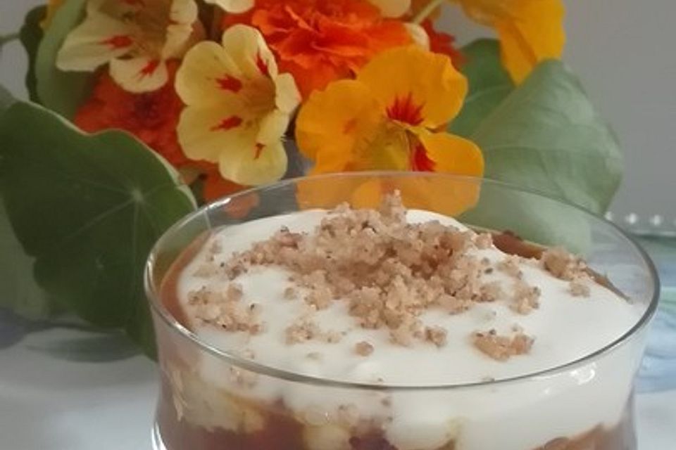 Kürbisdessert mit Mascarpone-Sauce