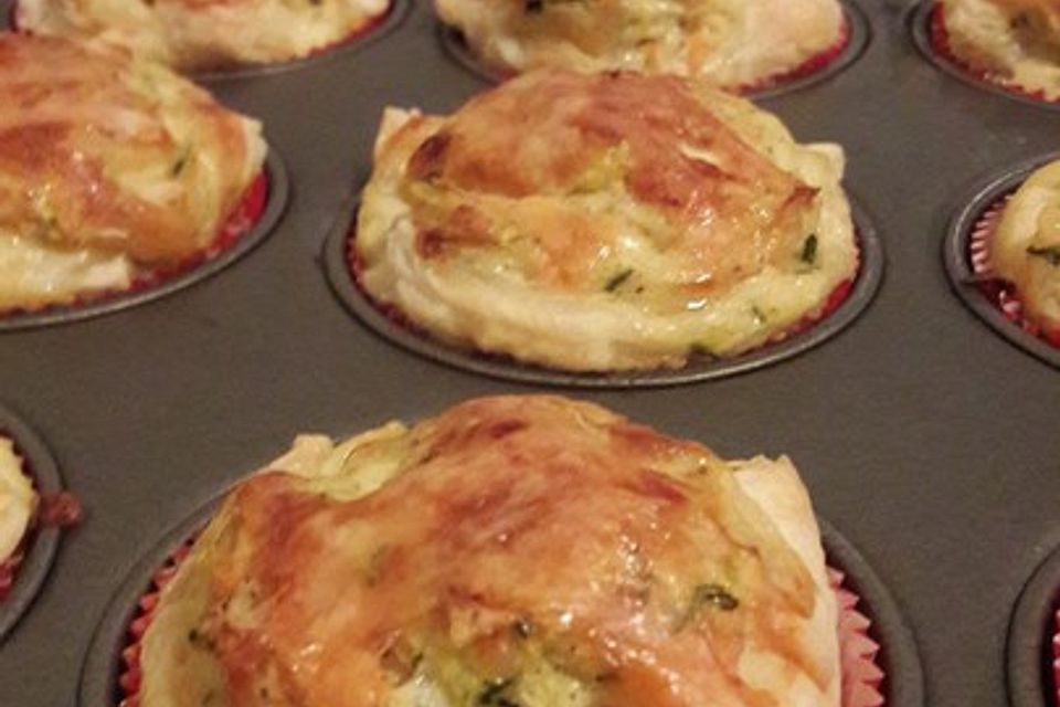 Möhren-Zucchini-Blätterteigmuffins