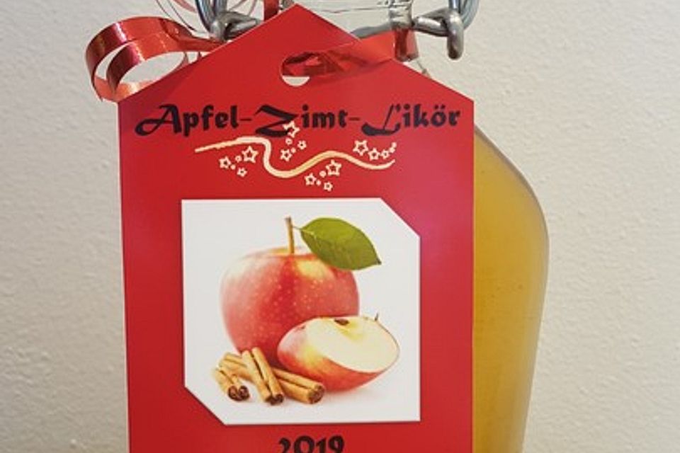 Apfel-Zimt Likör