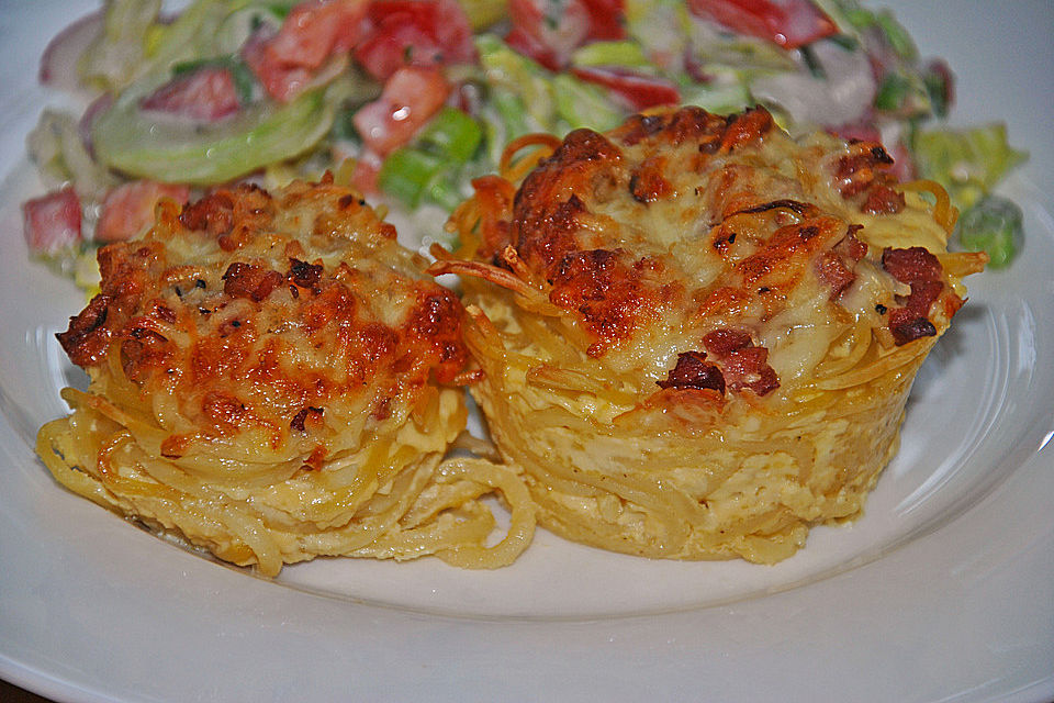 Spaghetti-Carbonara-Muffins