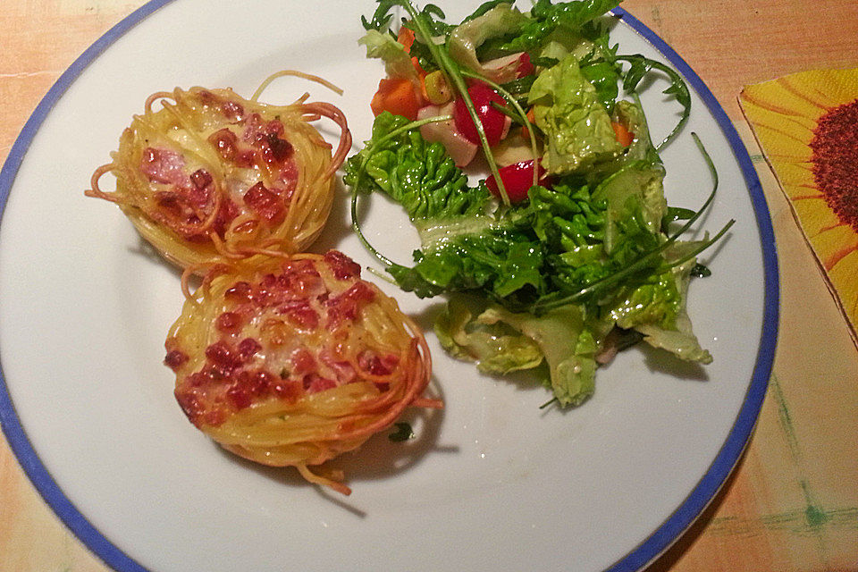 Spaghetti-Carbonara-Muffins