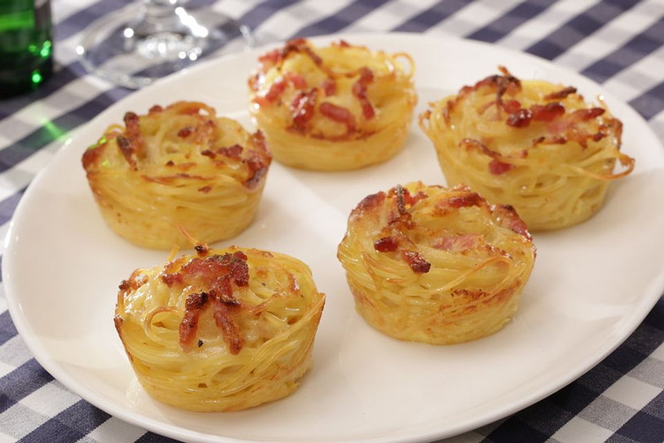 Spaghetti-Carbonara-Muffins