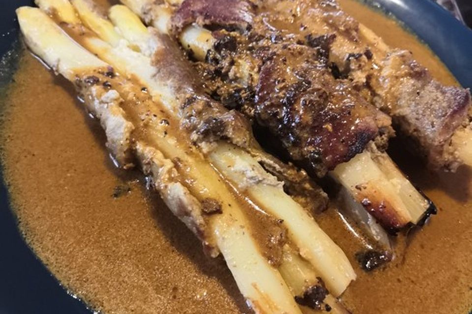 Roastbeef-Spargel Röllchen