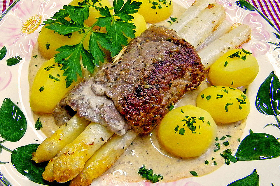 Roastbeef-Spargel Röllchen