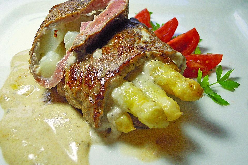 Roastbeef-Spargel Röllchen