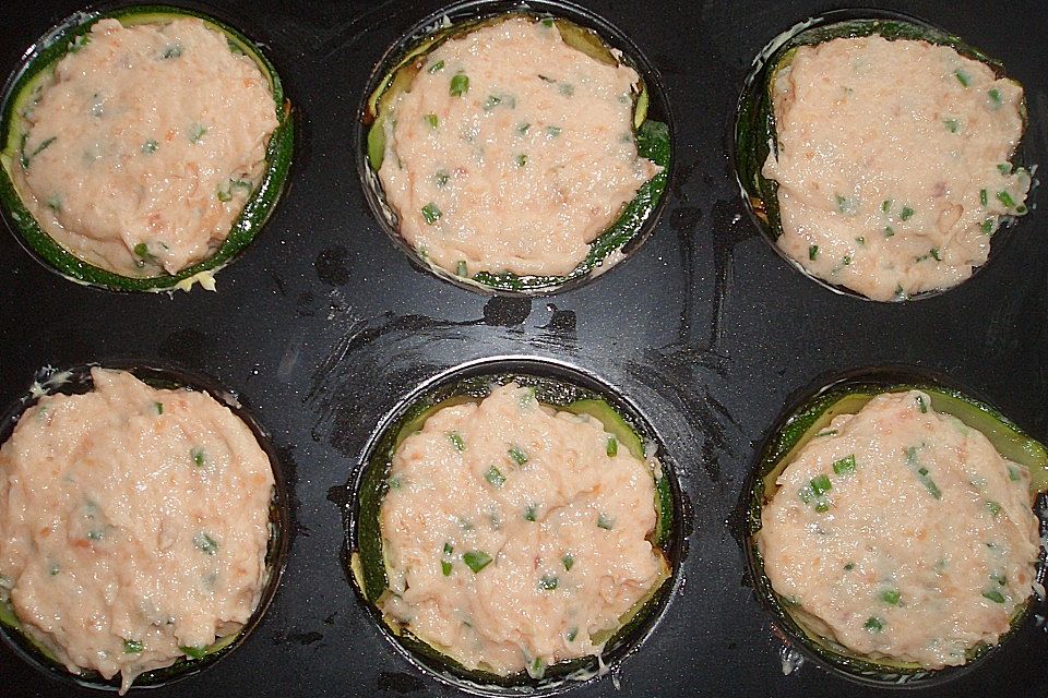 Lachs-Zucchini-Pastetchen