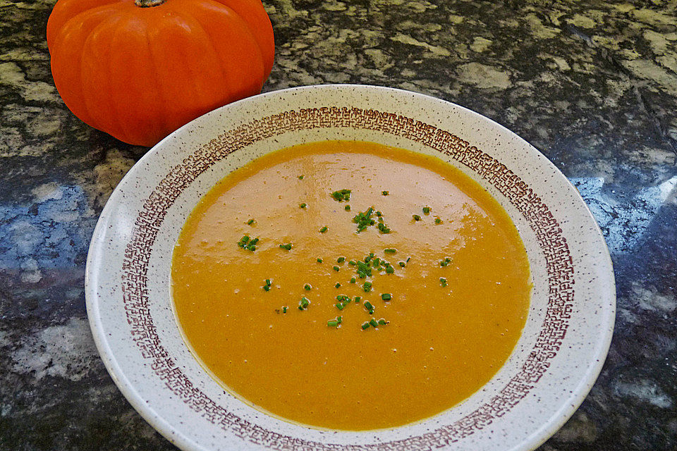 Kürbissuppe, festlich